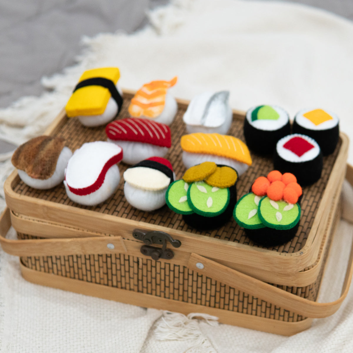 Nigiri and Maki Variety Sushi Felt Toys Set