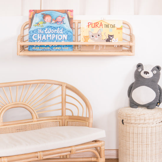 Matilda's Books and Display Ledge | Buy Rattan Furniture and Rattan Toys Online | Kathy's Cove