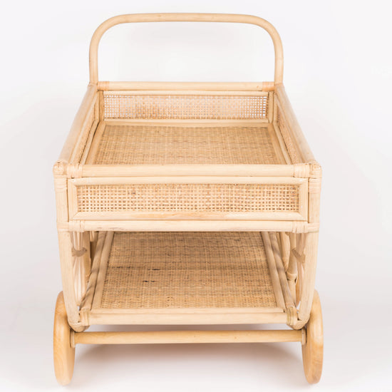 Tabby's Afternoon Tea and Snacks Cart Trolley | Shop Rattan Furniture and Toys Online | Kathy's Cove