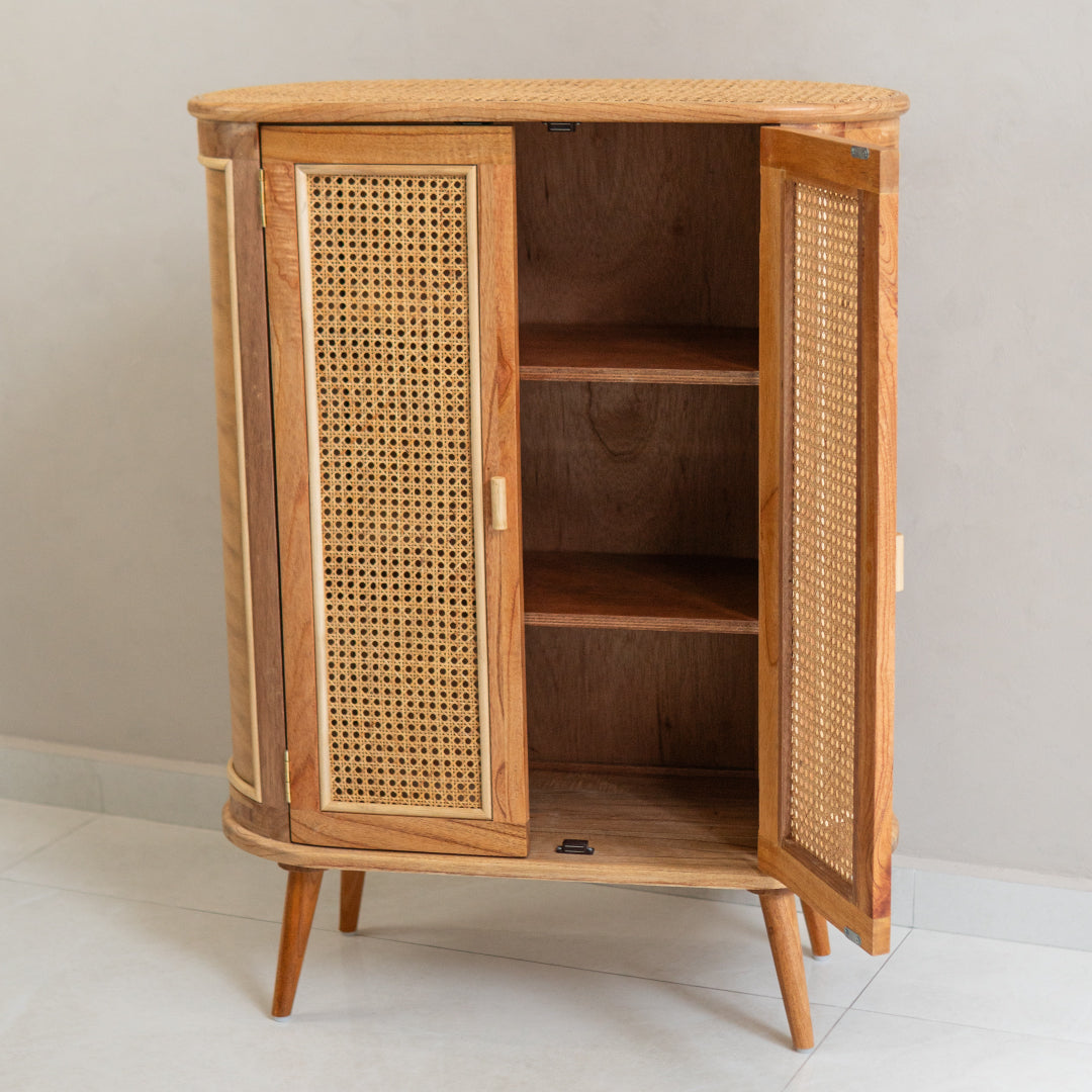 Avery's Two Door Wood Storage Cabinet (Natural)