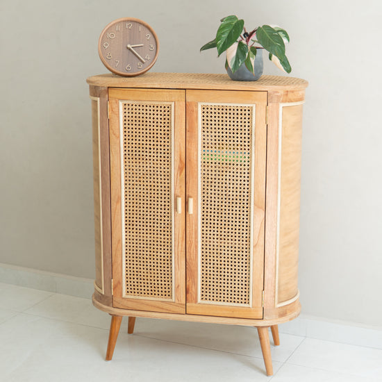 Avery's Two Door Wood Storage Cabinet (Natural)