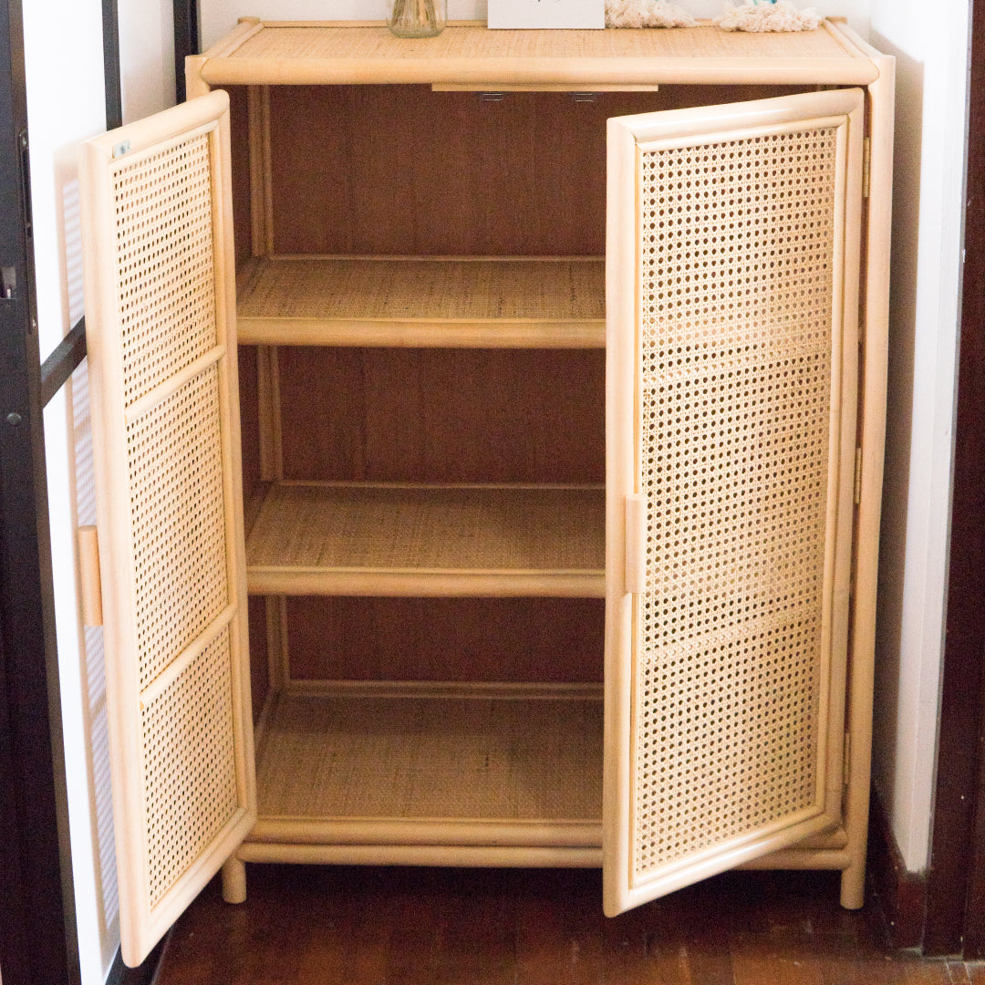 Agatha's Two Door Storage Cabinet | Buy Rattan Online | Kathy's Cove