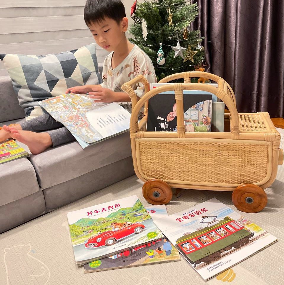 Lewis’ Toys Storage Car Book Set | Buy Rattan Furniture and Rattan Toys Online | Kathy's Cove