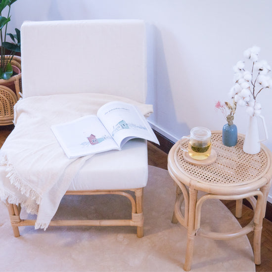 Elizabeth's Resting Side Table | Shop Rattan Furniture | Kathy's Cove