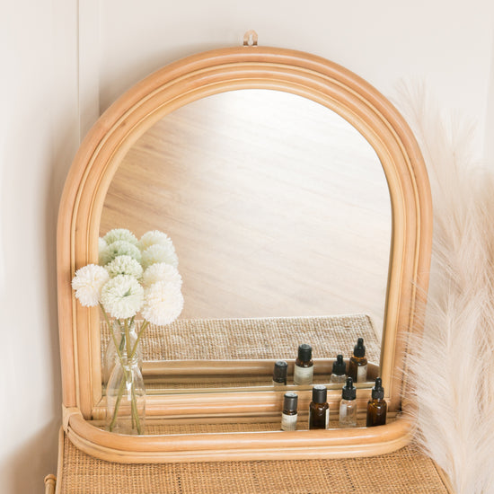 Sophie's Arch Mirror with Ledge | Buy Rattan Furniture and Rattan Toys Online | Kathy's Cove
